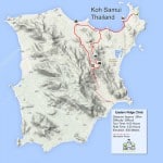 Custom Samui Bicycle Tours -Eastern Ridge Climb Tour Map