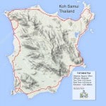 Custom Samui Bicycle Tours - Full Island Tour Map
