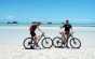 Half Day Samui Bike Tours - Bikers enjoy the view at the amazing Five Islands, Koh Mudsum and Koh Tan.